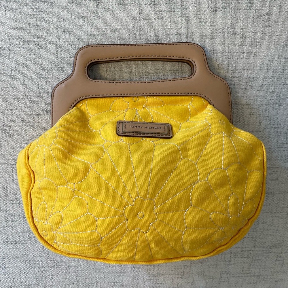 Tommy Hilfiger yellow flower clutch